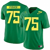 Oregon Ducks 75 Jake Fisher Apple Green Nike College Football Jersey Dzhi,baseball caps,new era cap wholesale,wholesale hats